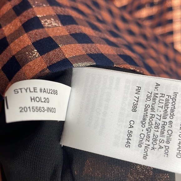 J. Crew | Ruffle Neck‎ Gingham Sleeveless Top Size Small NWT - Picture 8 of 11